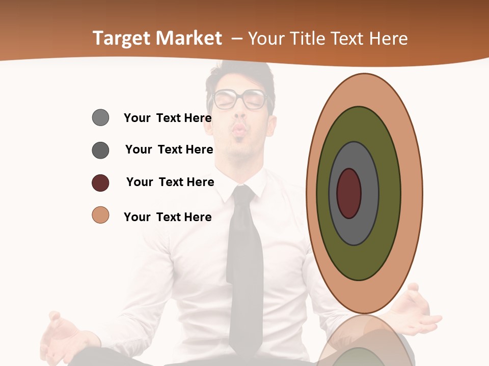 Relax Young Isolated PowerPoint Template