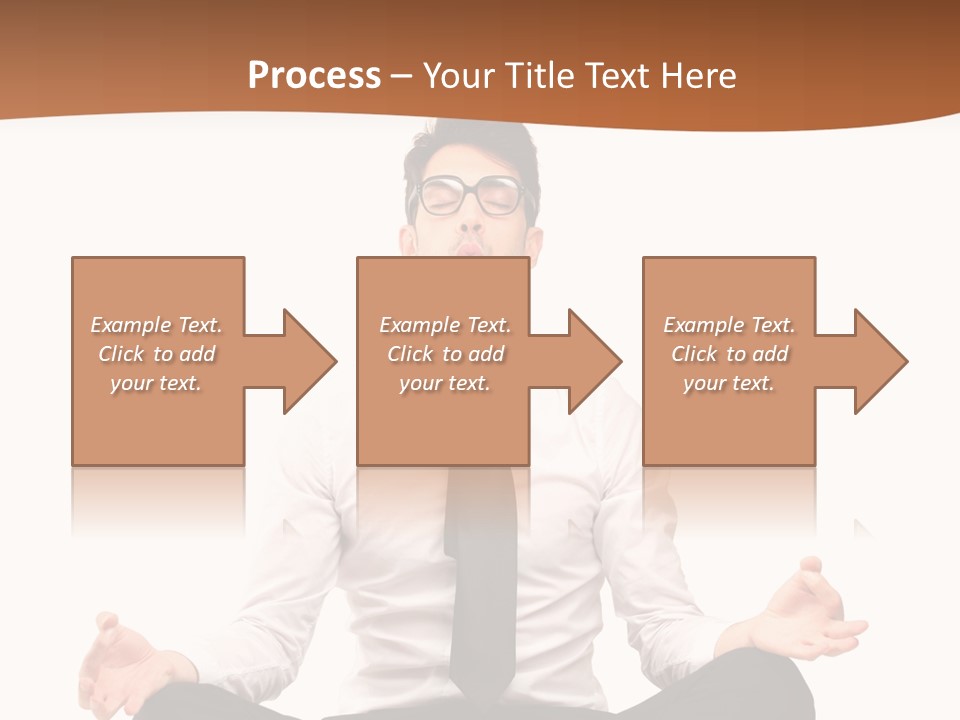 Relax Young Isolated PowerPoint Template