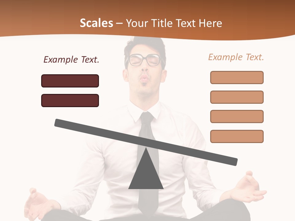 Relax Young Isolated PowerPoint Template