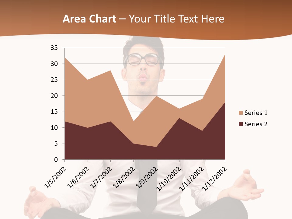 Relax Young Isolated PowerPoint Template
