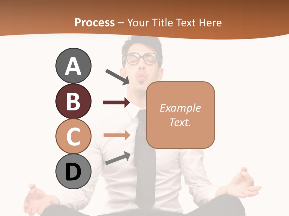 Relax Young Isolated PowerPoint Template