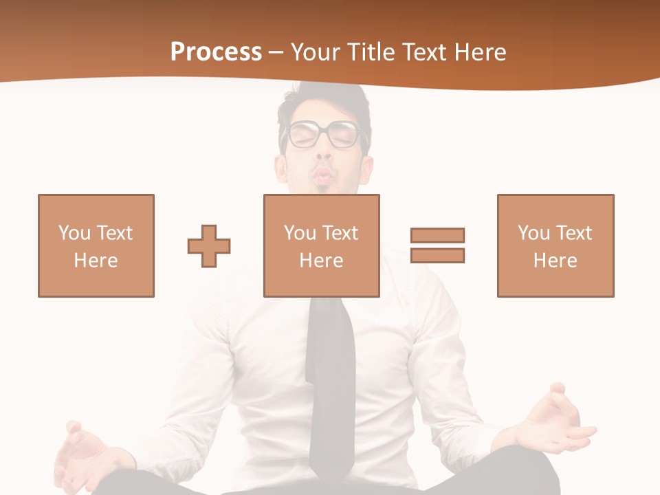 Relax Young Isolated PowerPoint Template