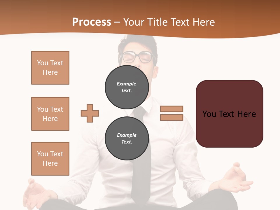 Relax Young Isolated PowerPoint Template