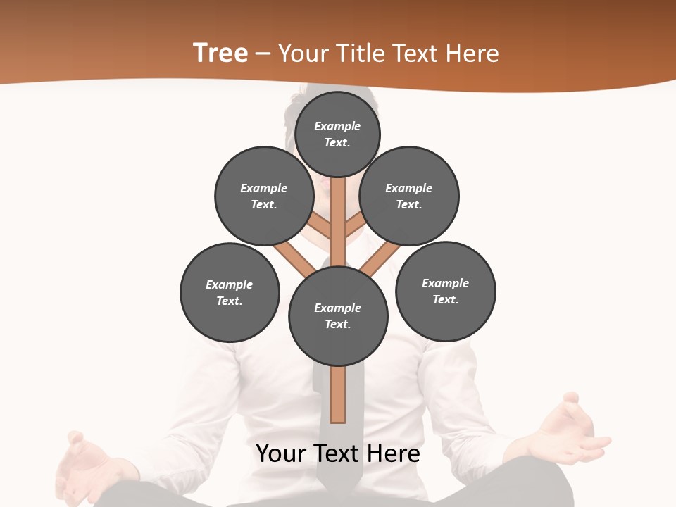 Relax Young Isolated PowerPoint Template