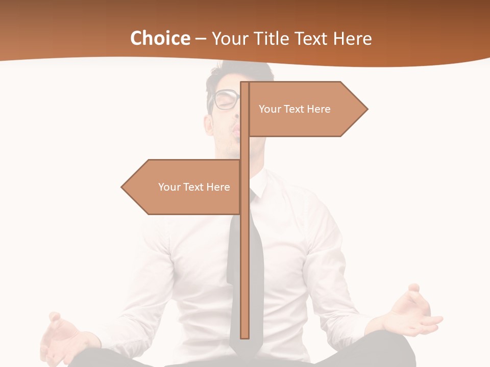 Relax Young Isolated PowerPoint Template