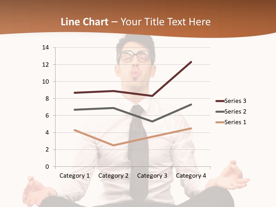 Relax Young Isolated PowerPoint Template