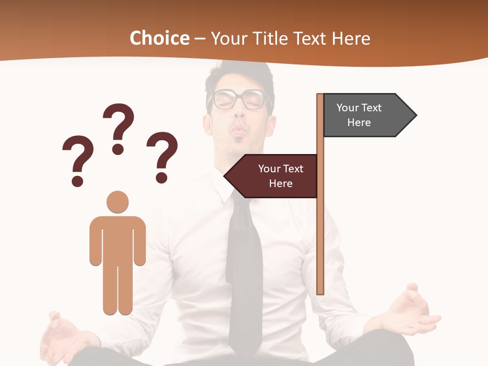 Relax Young Isolated PowerPoint Template