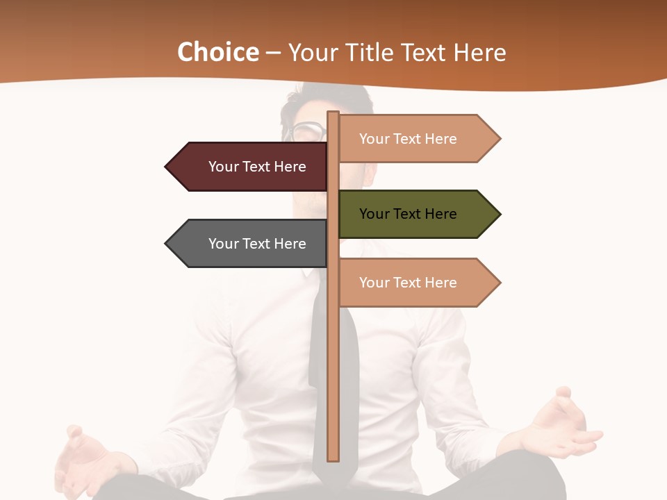 Relax Young Isolated PowerPoint Template