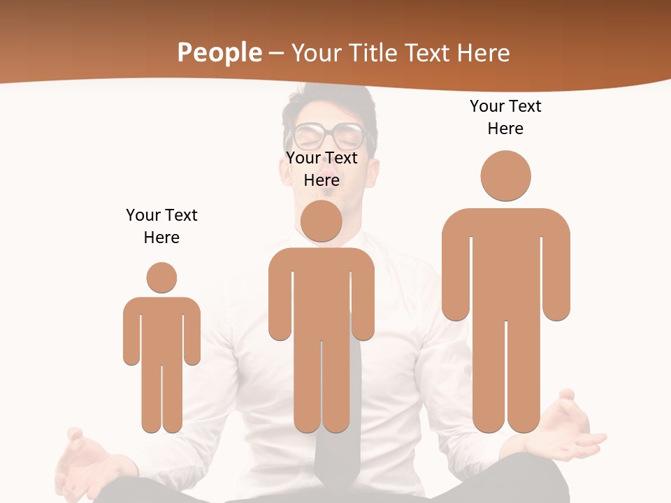 Relax Young Isolated PowerPoint Template