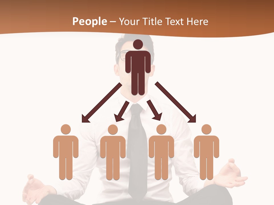 Relax Young Isolated PowerPoint Template