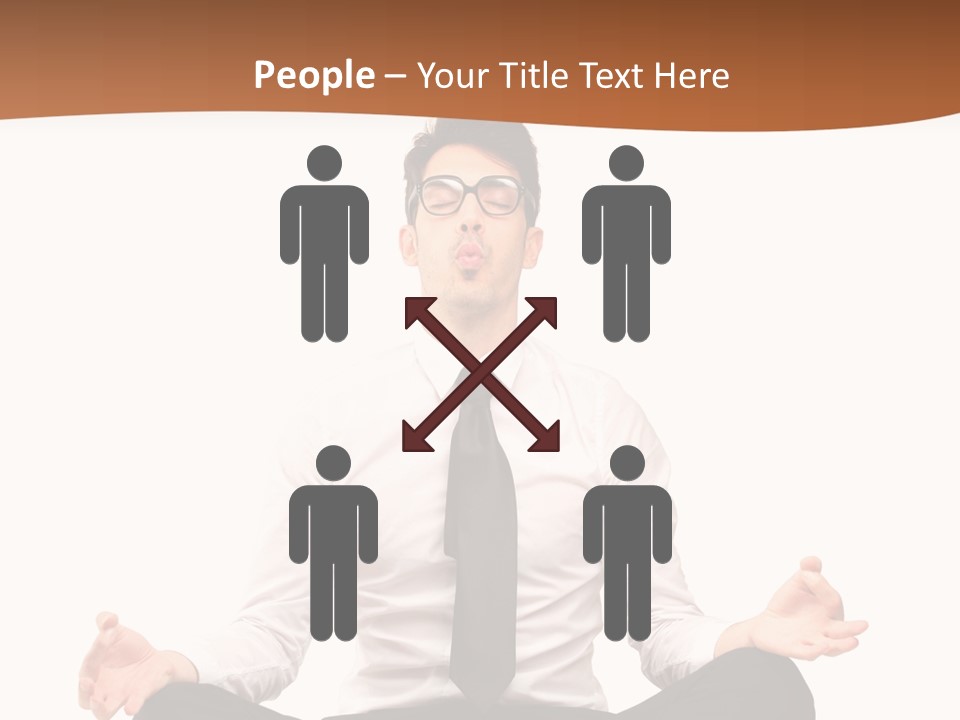 Relax Young Isolated PowerPoint Template