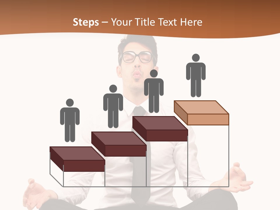 Relax Young Isolated PowerPoint Template