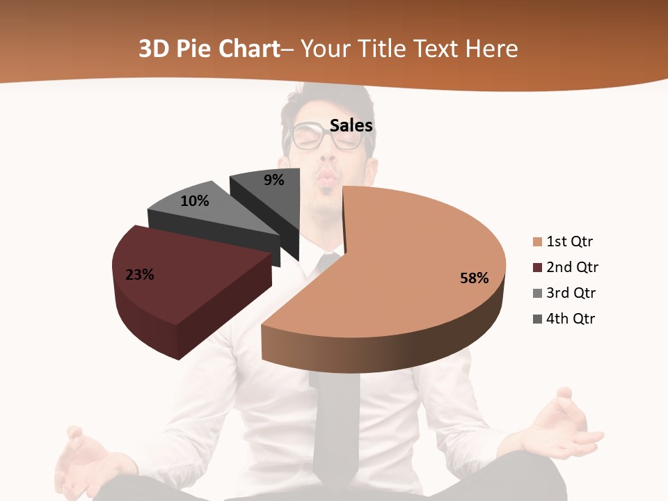 Relax Young Isolated PowerPoint Template