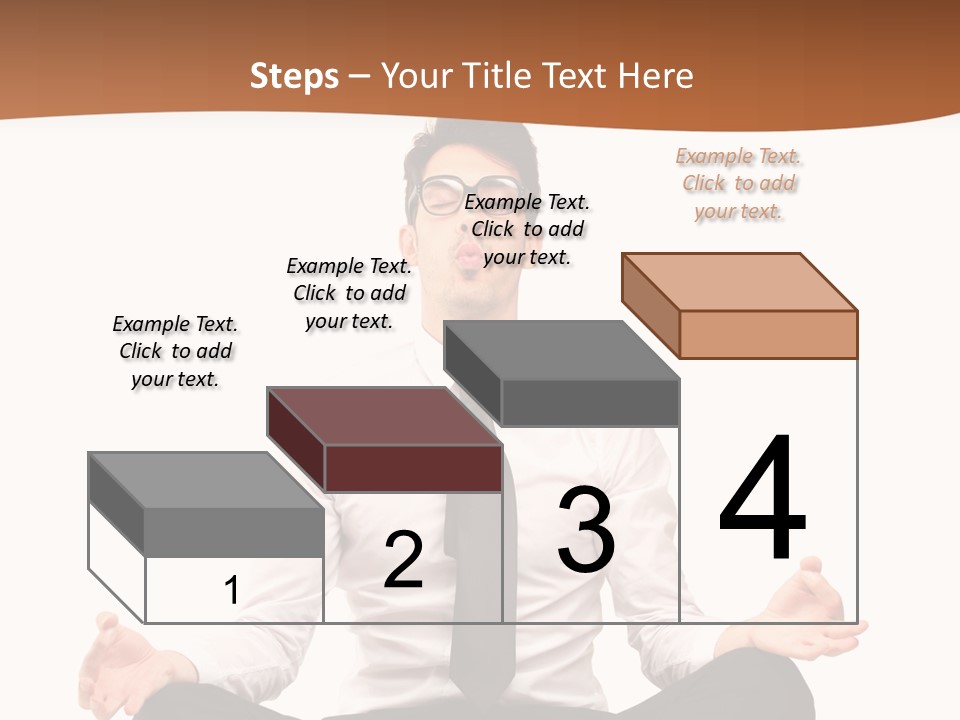 Relax Young Isolated PowerPoint Template