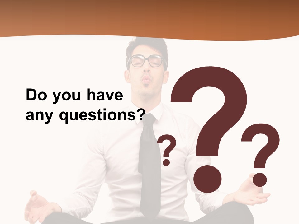 Relax Young Isolated PowerPoint Template