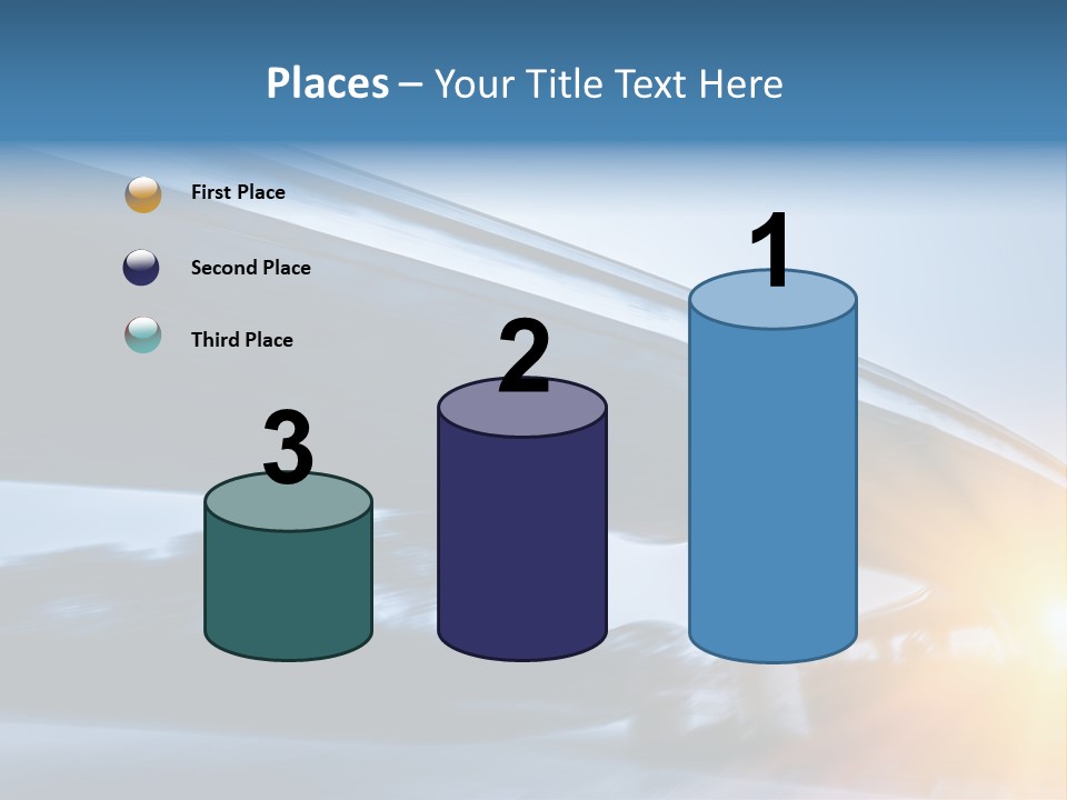 Blue Viaduct Transportation PowerPoint Template