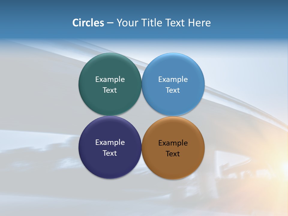 Blue Viaduct Transportation PowerPoint Template