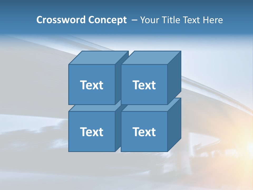 Blue Viaduct Transportation PowerPoint Template