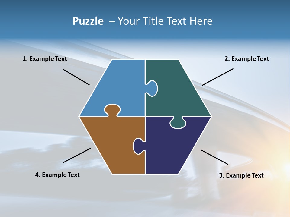 Blue Viaduct Transportation PowerPoint Template