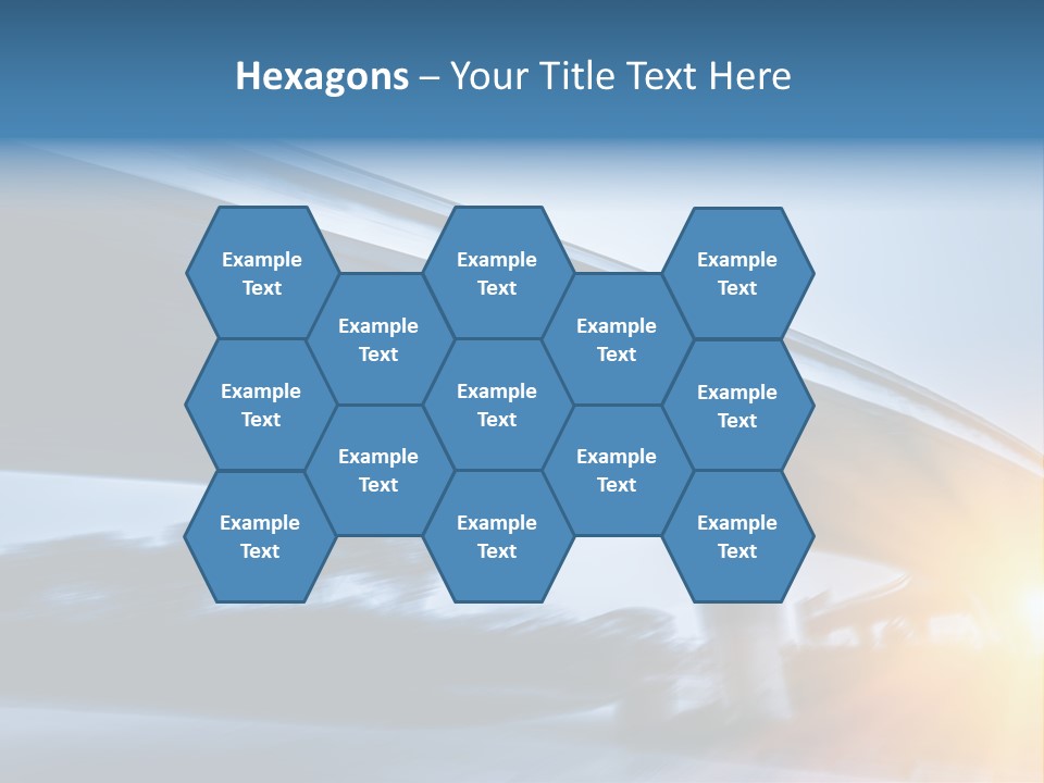 Blue Viaduct Transportation PowerPoint Template