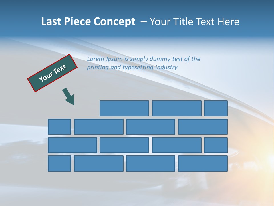 Blue Viaduct Transportation PowerPoint Template