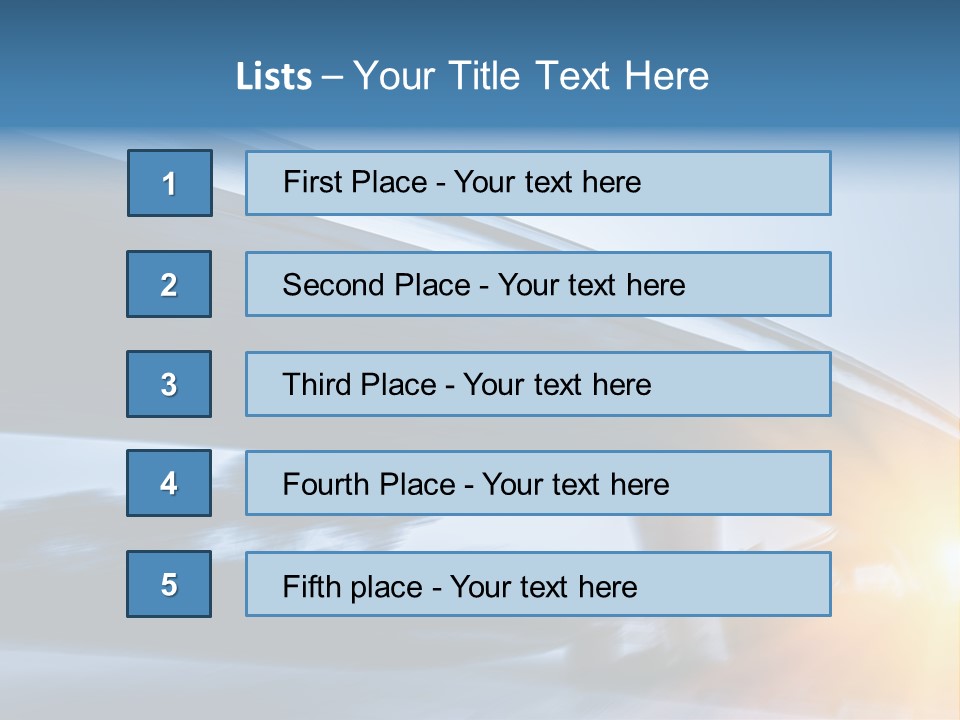 Blue Viaduct Transportation PowerPoint Template