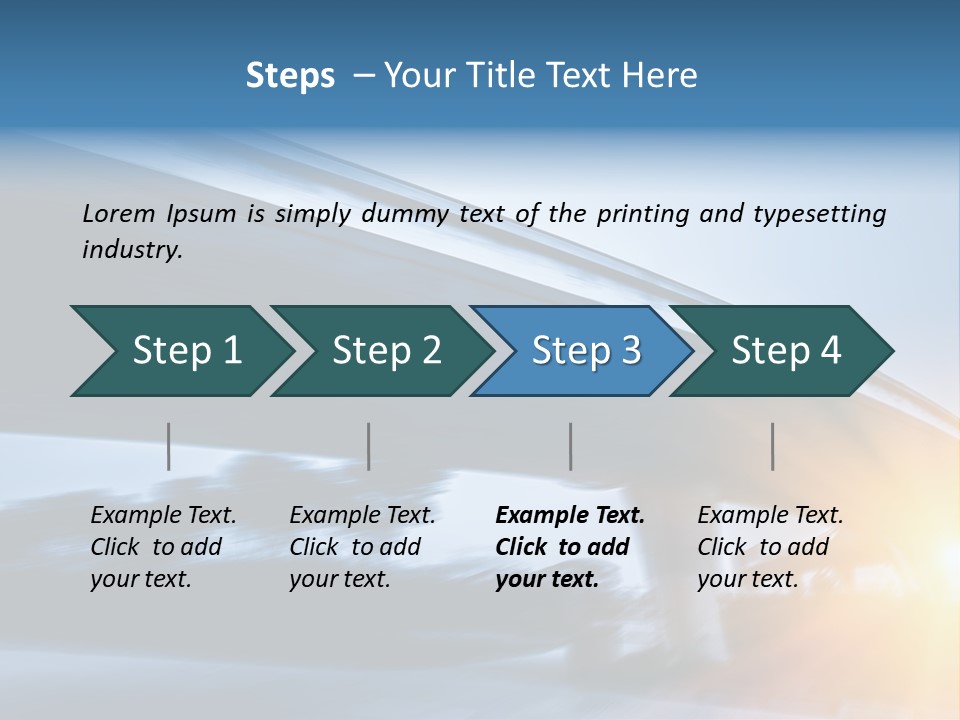 Blue Viaduct Transportation PowerPoint Template