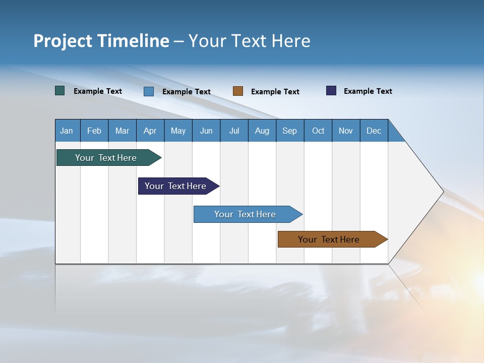Blue Viaduct Transportation PowerPoint Template