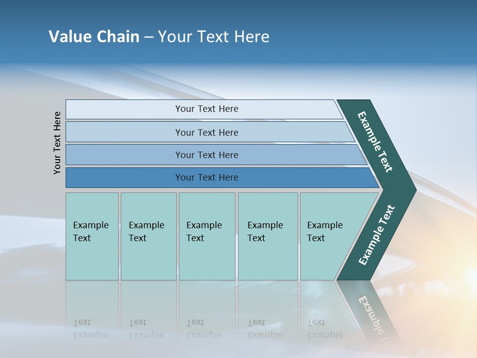 Blue Viaduct Transportation PowerPoint Template