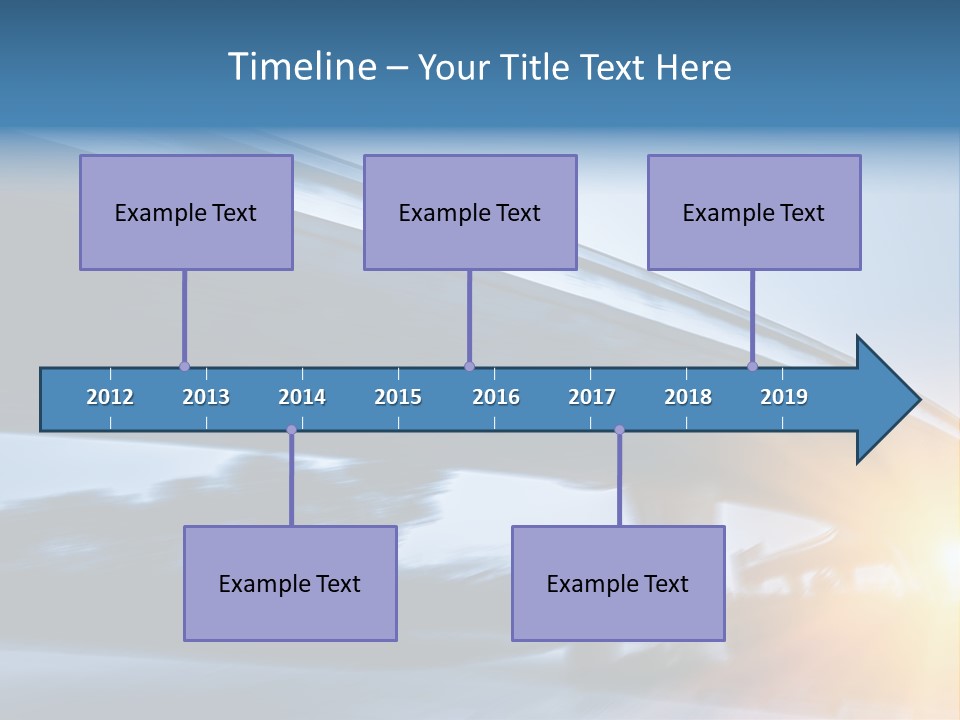 Blue Viaduct Transportation PowerPoint Template