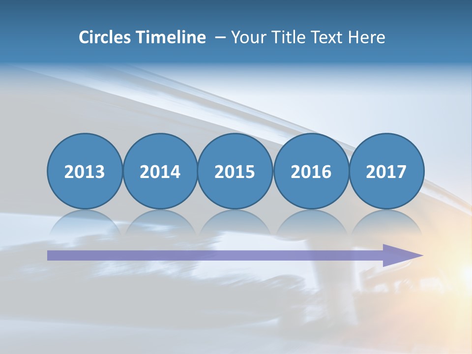 Blue Viaduct Transportation PowerPoint Template