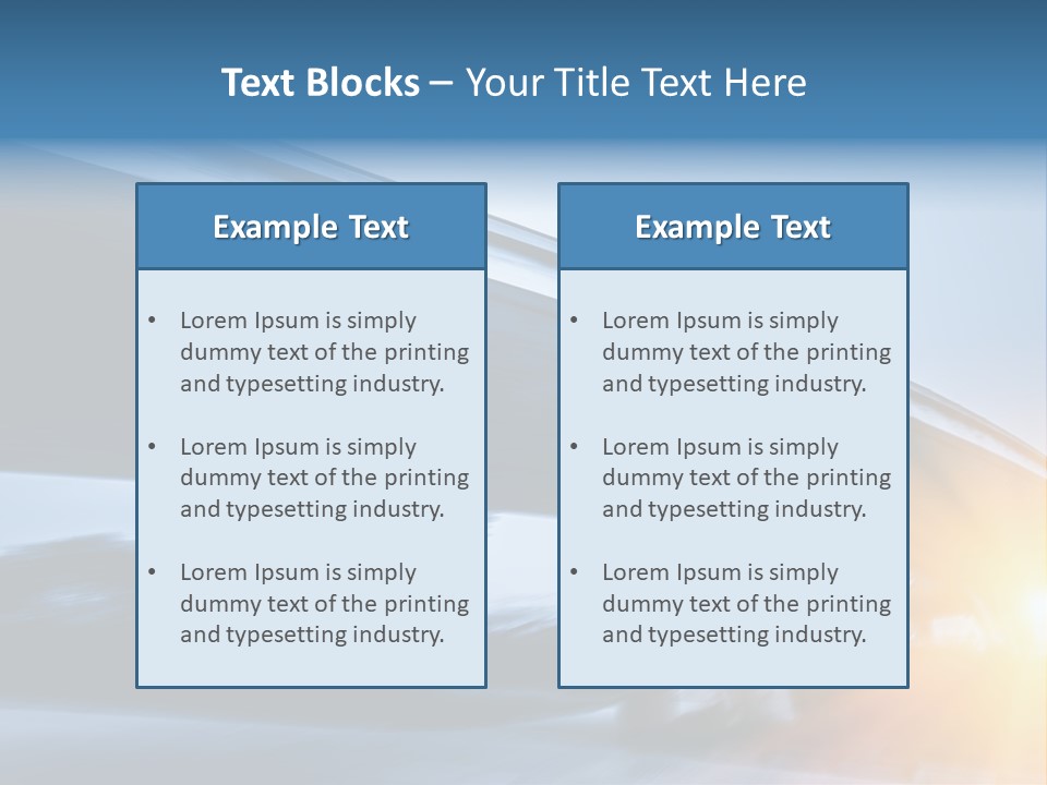Blue Viaduct Transportation PowerPoint Template