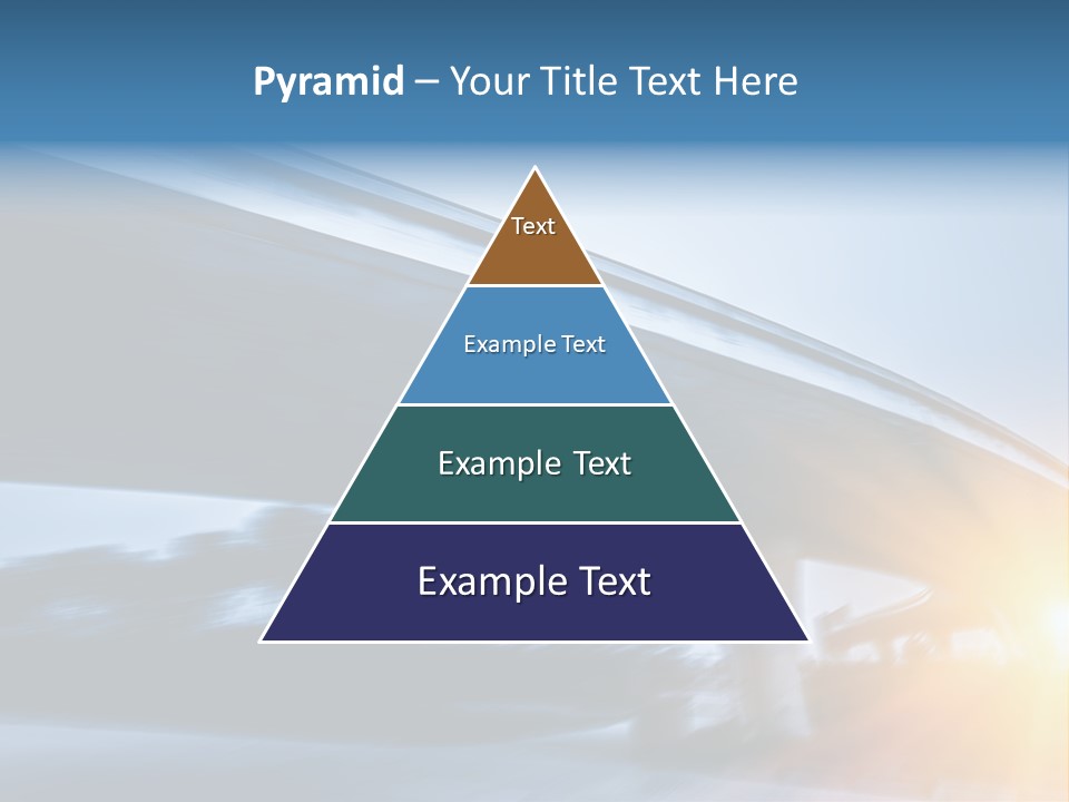 Blue Viaduct Transportation PowerPoint Template