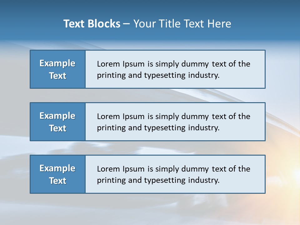 Blue Viaduct Transportation PowerPoint Template