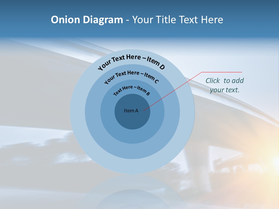 Blue Viaduct Transportation PowerPoint Template