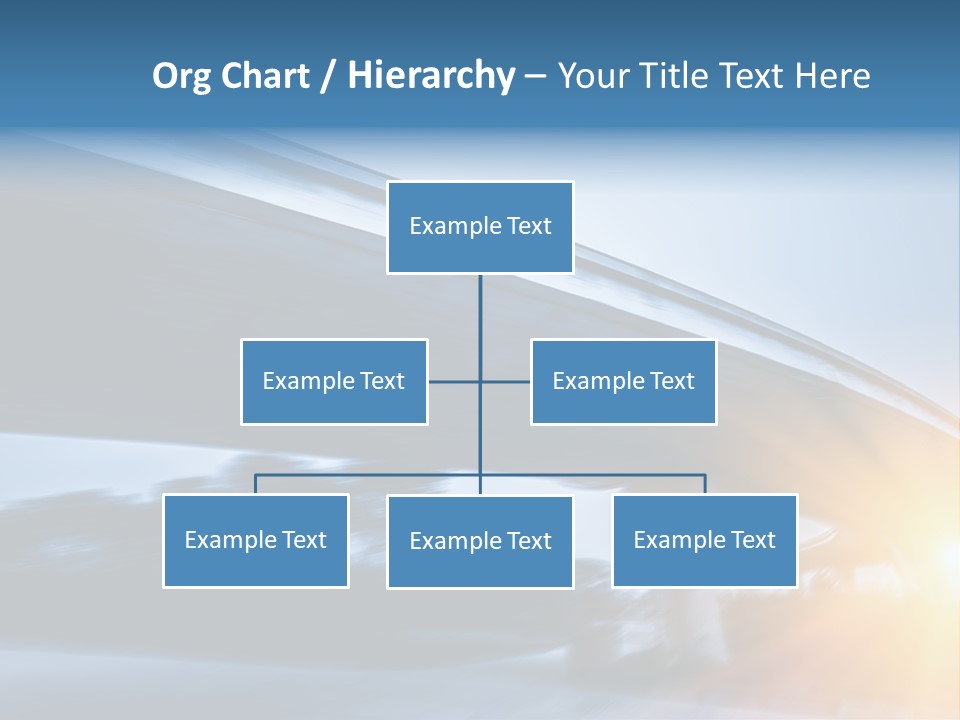 Blue Viaduct Transportation PowerPoint Template
