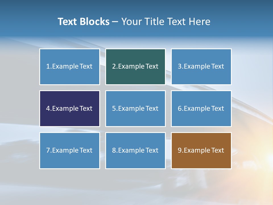 Blue Viaduct Transportation PowerPoint Template