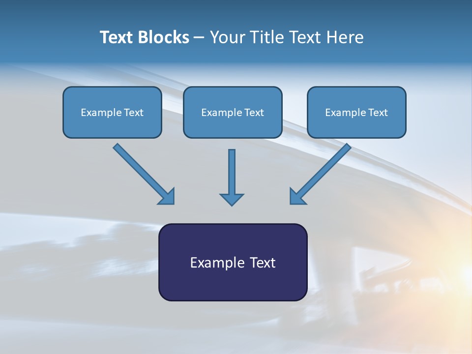 Blue Viaduct Transportation PowerPoint Template