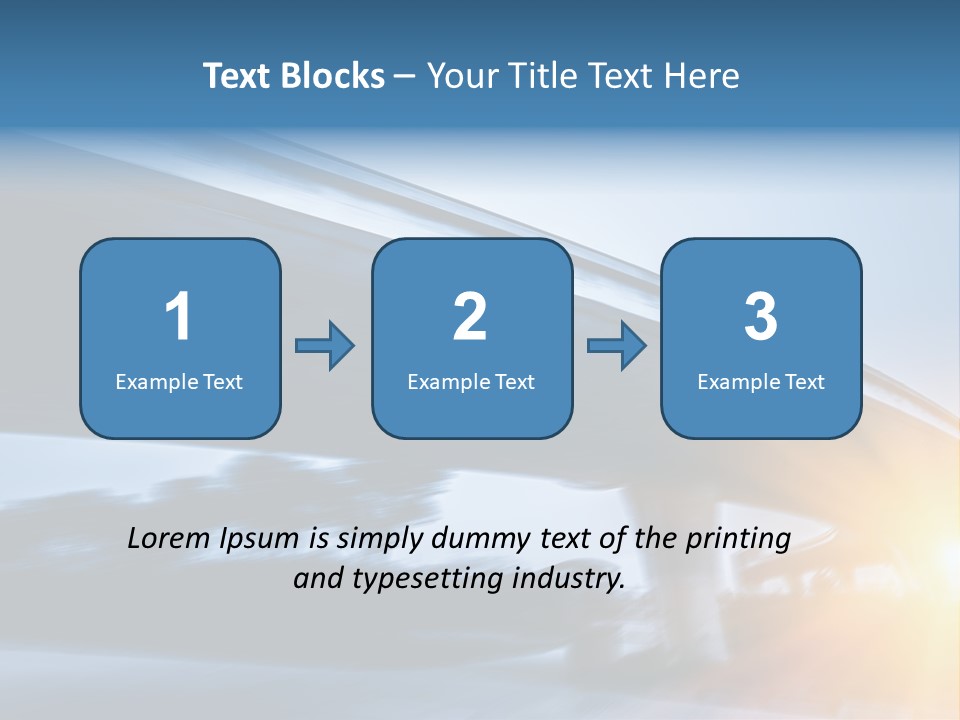 Blue Viaduct Transportation PowerPoint Template