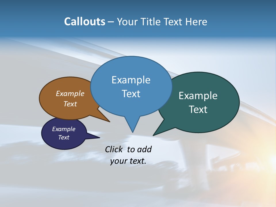 Blue Viaduct Transportation PowerPoint Template