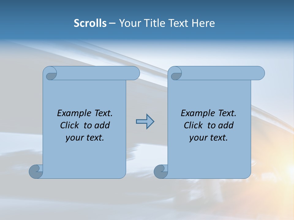 Blue Viaduct Transportation PowerPoint Template
