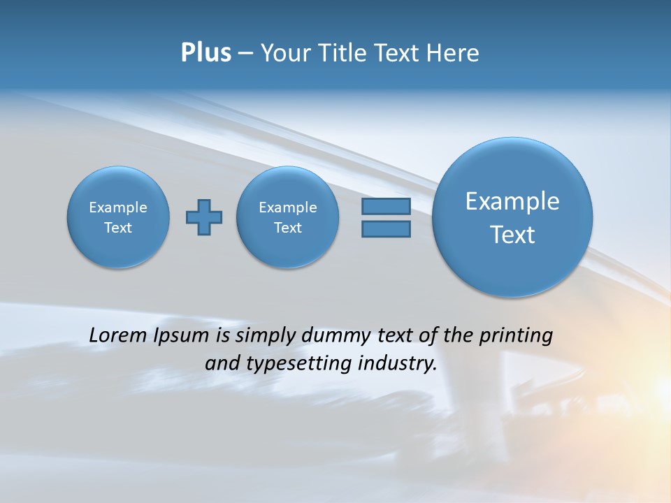 Blue Viaduct Transportation PowerPoint Template