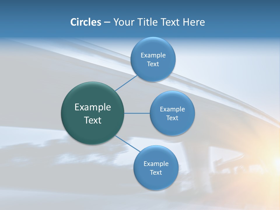 Blue Viaduct Transportation PowerPoint Template