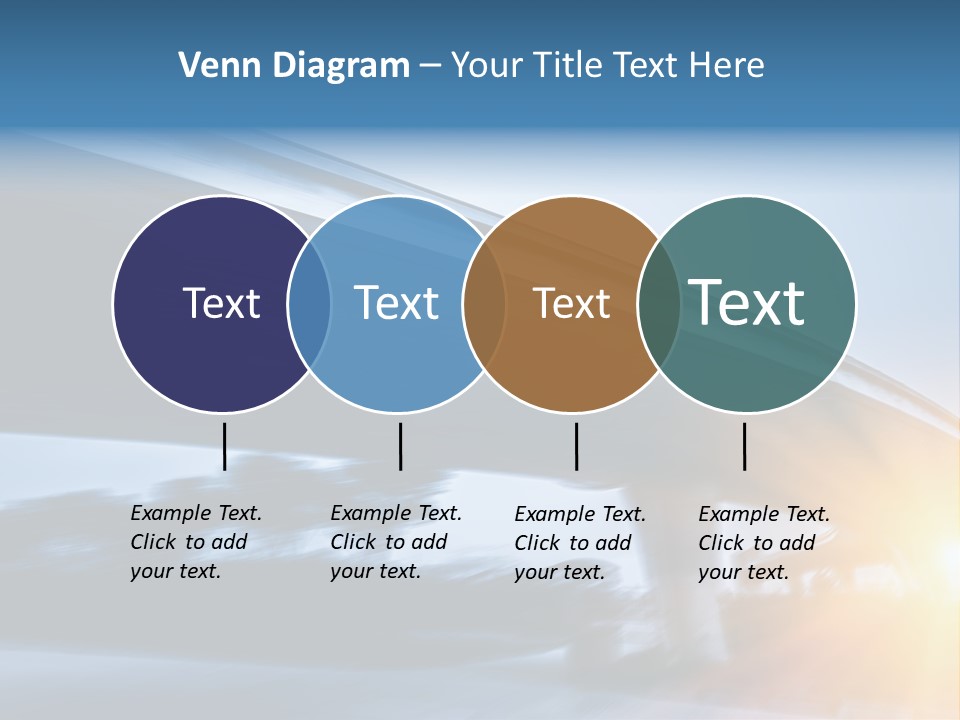 Blue Viaduct Transportation PowerPoint Template
