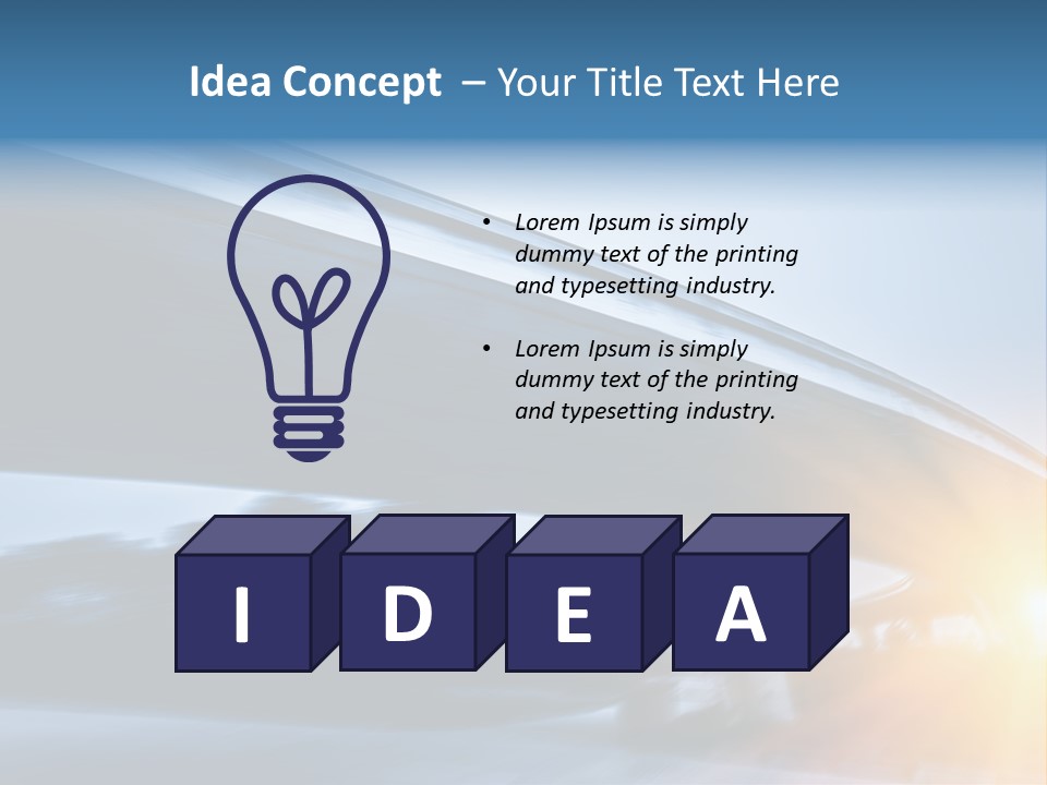 Blue Viaduct Transportation PowerPoint Template