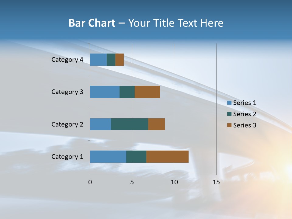 Blue Viaduct Transportation PowerPoint Template
