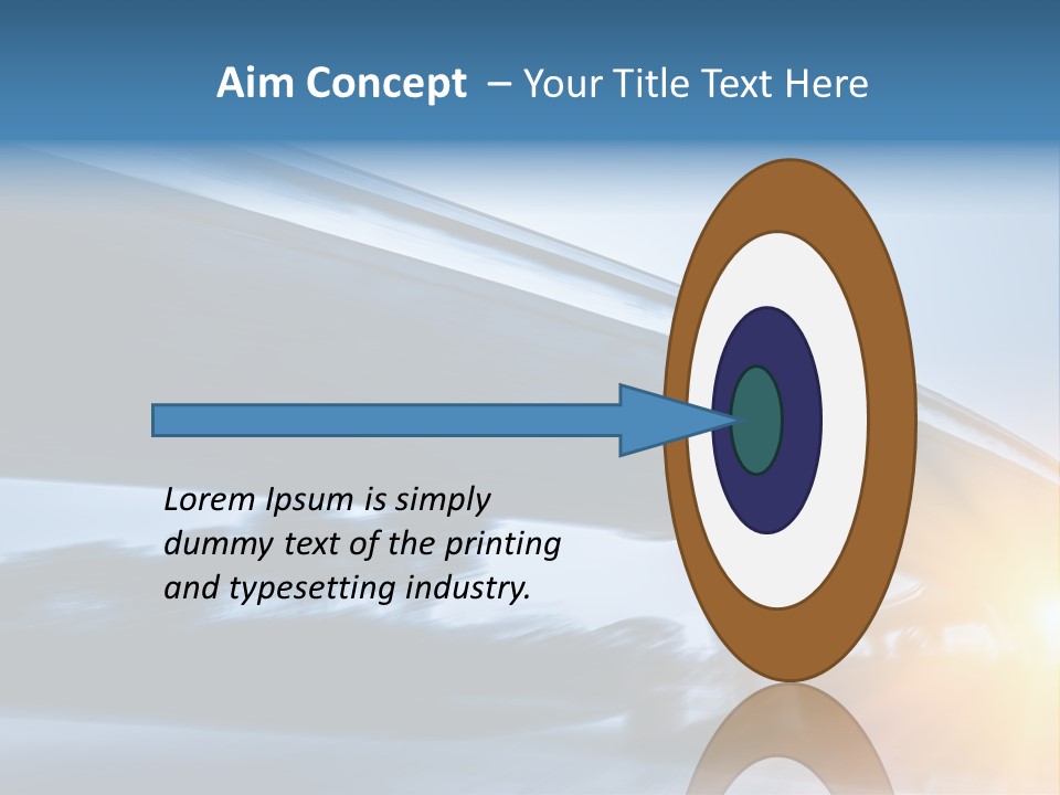 Blue Viaduct Transportation PowerPoint Template