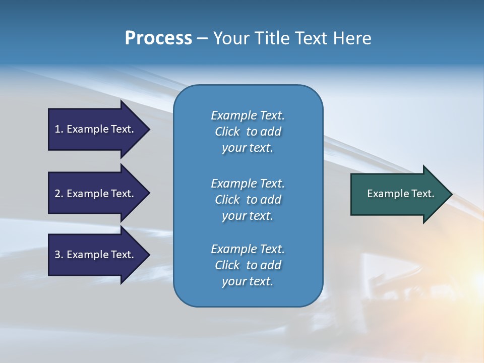 Blue Viaduct Transportation PowerPoint Template