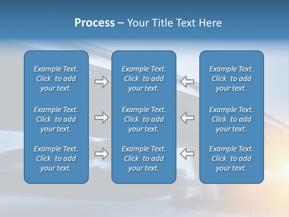 Blue Viaduct Transportation PowerPoint Template