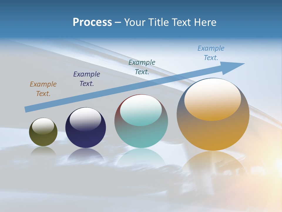 Blue Viaduct Transportation PowerPoint Template